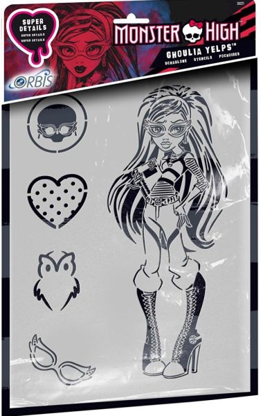 REV30221 - Stencil MONSTER HIGH - Ghoula Yelps - 1