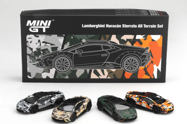 MGTS0026 - Set di 4 modellini LAMBORGHINI Huracan Steratto fuoristrada 2025 - 1