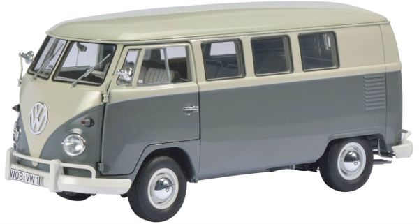 SCH375 - Minibus VOLKSWAGEN T1 grigio e bianco - 1
