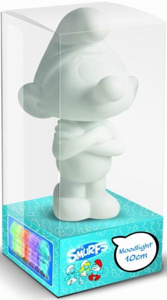 SCHTROU274039 - Luce notturna puffo viso neutro illuminazione multicolore altezza 10 cm oggetto venduto di seconda mano - 1