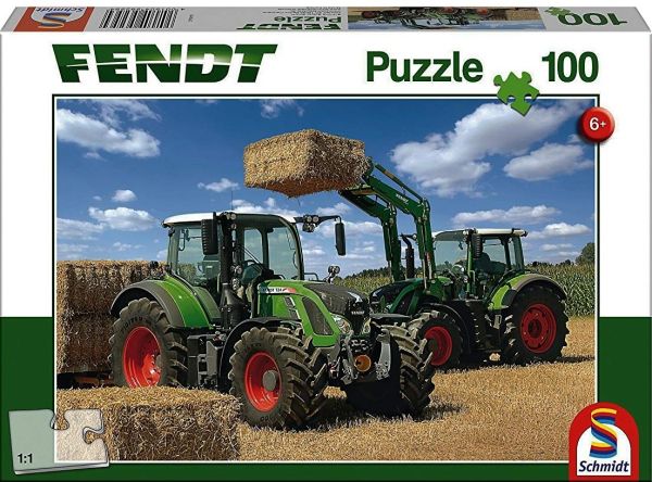 SCM56256 - Puzzle 100 pezzi FENDT 724 Vario e 716 Vario con caricatore - 36 cm x 24 cm - 1