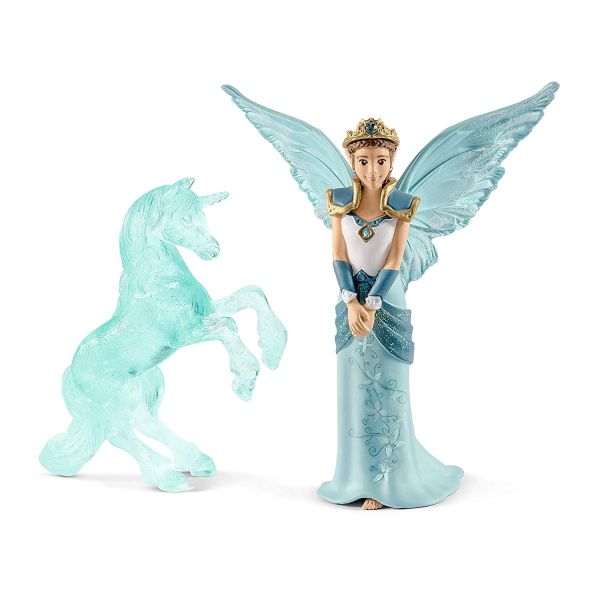 SHL70587 - Scultura Eyela con unicorno di ghiaccio - 1