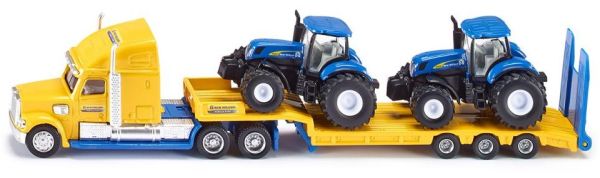 SIK1805 - LKW 6x4 con portamacchine a 3 assi e 2 NEW HOLLAND T7070 Ech:1/87 - 1