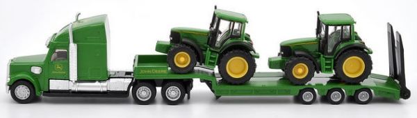 SIK1837 - Camion 6x4 con rimorchio Caricatore basso con JOHN DEERE 6920 e 6820 Ech:1/87 - 1