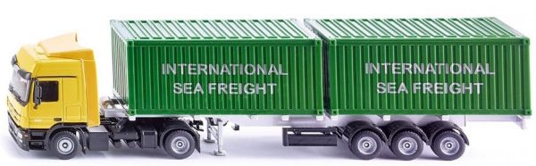SIK3921 - MERCEDES BENZ Actros 4x2 con semi container a 3 assi e 2 container da 20 piedi - 1