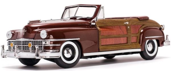 SUN6143 - CHRYSLER Town and Country cabriolet 1949 porta simil legno marrone - 1