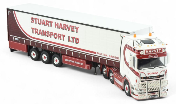 TEK86273 - SCANIA S Highline 6x4 con rimorchio a 3 assi STUART HARVEY TRANSPORT - 1