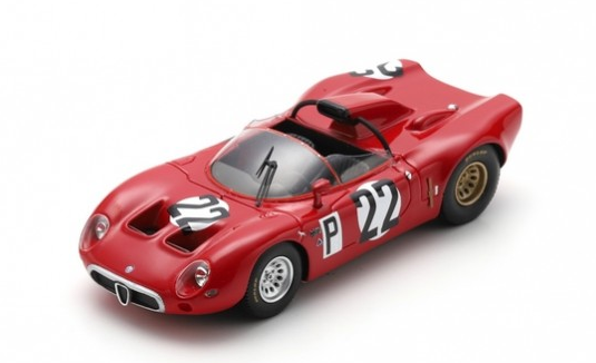 SPASG816 - ALFA ROMEO T33 #22 1000 km Nurburgring 1967 R.BUSSINELLO-T.ZECCOLI-A.DE ADAMICH-N.GALLI - 1