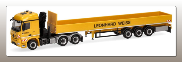 HER953719 - MERCEDES BENZ Arocs 6x4 con rimorchio a 3 assi LEONHARD WEISS - 1