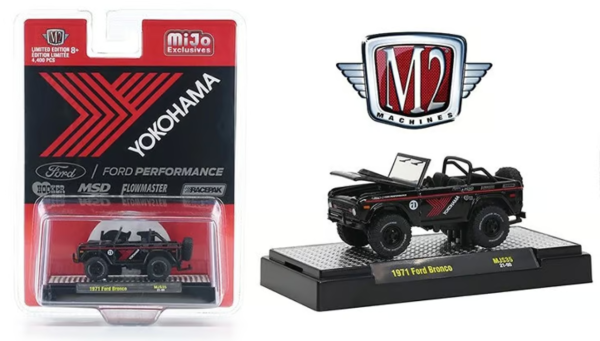 M2M-31500MJS35 - FORD Bronco Yokohama 1971 nero e rosso - 1