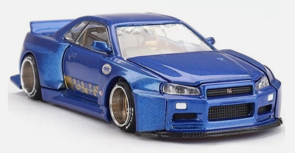 MGTKHMG158 - NISSAN Skyline GT-R R34 Kaido Works Shinjuku V2 1999 blu - 1