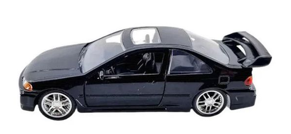 JAD34419 - HONDA Civic coupé 1993 Nero FAST and FURIOUS - 1