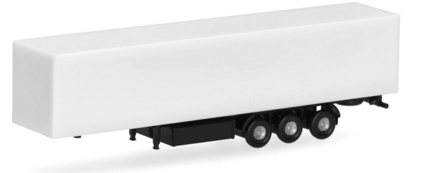 HER086127 - Semirimorchio bianco a 3 assi - 2 pezzi da assemblare - 1