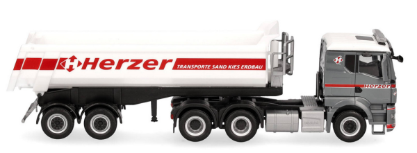 HER319164 - MAN TGS TN 6x4 con cassone ribaltabile 2 assi HERZER - 1
