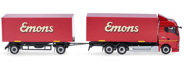 HER319294 - MAN TGX GM 6x2 con cassone e rimorchio 1+1 assi EMONS - 1