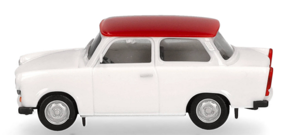 HER020763-007 - TRABANT 601 Limousine bianco tetto rosso - 1