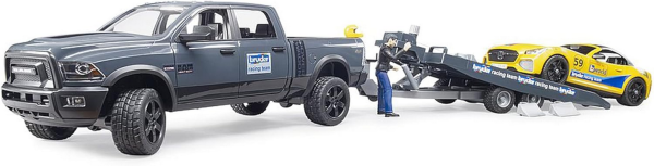 BRU2504 - DODGE RAM 2500 Power Wagon con rimorchio e auto del team Roadster Racing - 1
