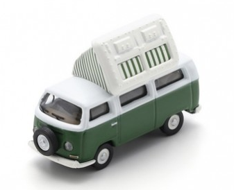 SCH26779 - VOLKSWAGEN T2 Campingbus verde e bianco - 1