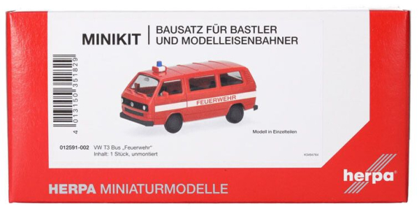 HER012591-002 - VOLKSWAGEN T3 Pompiers - 1 pezzo da assemblare - 1