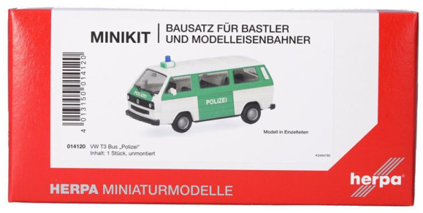 HER014120 - VOLKSWAGEN T3 Polizia - 1 pezzo da assemblare - 1