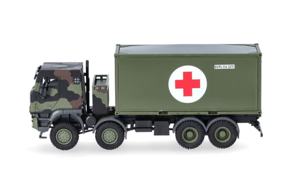 HER747219 - IVECO Trakker 8x8 con container da 20 piedi BUNDESWEHR - CROCE ROSSA - 1