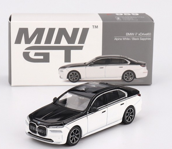 MGT00959-L - BMW I7 Xdrive60 Alpine bianco e nero Sapphire 2024 - 1
