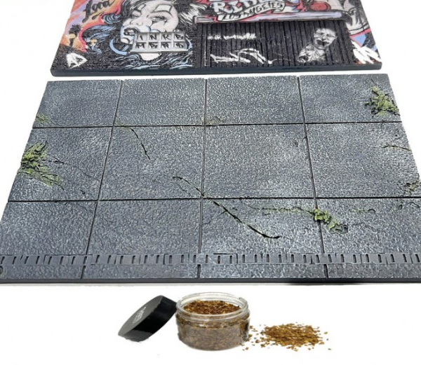 AD-2423 - Diorama Street Art La Lowrider 2024 - auto e figurine non fornite - 1