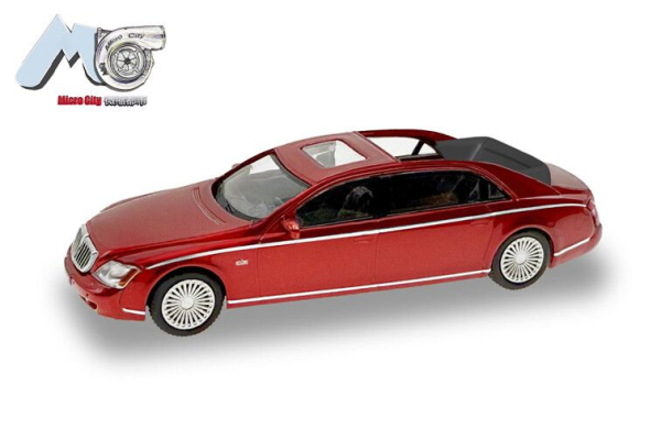 HER87MC000025 - MAYBACH 62S 2002 rosso - 1