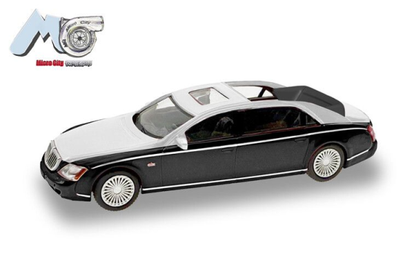 HER87MC000026 - MAYBACH 62S 2002 nero e argento - 1