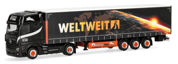 HER320023 - MERCEDES BENZ Actros L 2018 4x2 con rimorchio a 3 assi FERNTRANS HAAS - 1