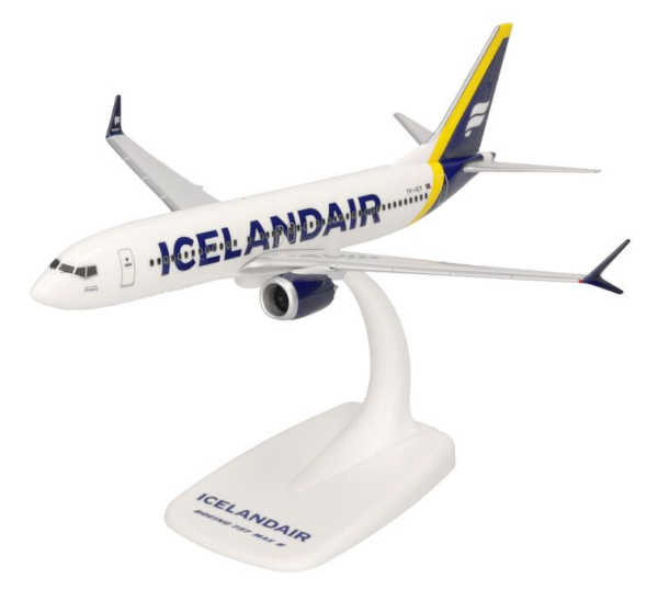 HER614641 - BOEING 737 Max 8 Icelandair Latrabjarg con striscia gialla - 1