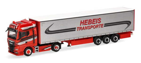 HER320498 - MAN TGX GX 4x2 con rimorchio a 3 assi HEBEIS TRANSPORTE - 1