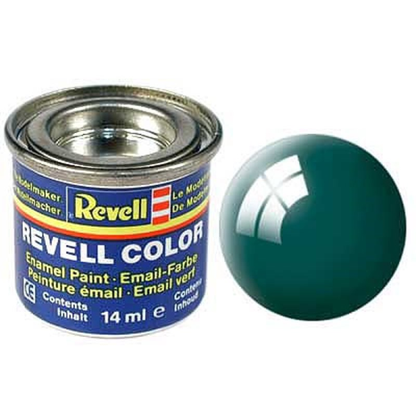 REV32162 - Vernice Smaltata Verde Scuro Lucida 14ml - 1