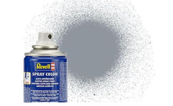 REV34191 - Vernice acrilica spray grigio metallizzato lucido 100ml - 1