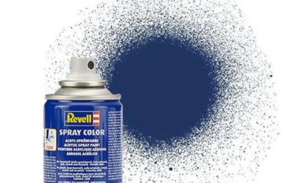 REV34200 - Vernice spray acrilica blu metallizzato lucida 100ml - 1