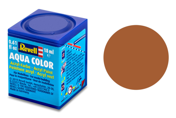 REV36185 - Colore acrilico marrone opaco vasetto da 18 ml - 1