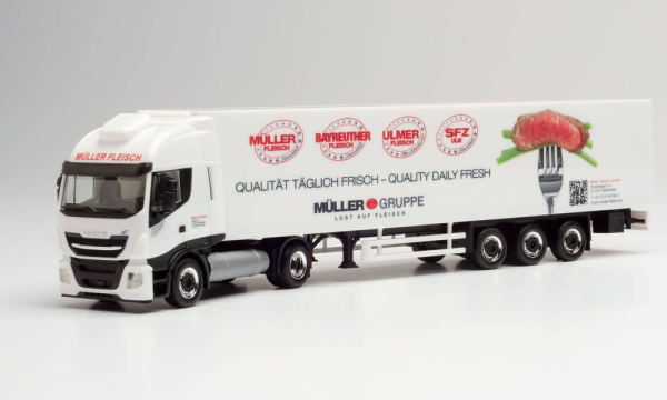 HER312257 - IVECO Stralis Np 4x2 con rimorchio frigorifero 3 Assi MÜLLER - 1