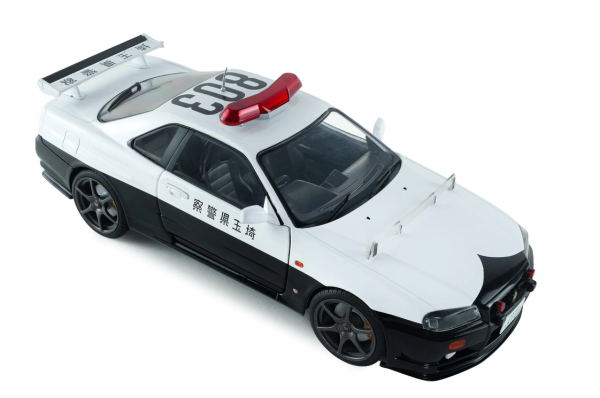 SOL1804317 - NISSAN Skyline GT-R BNR34 Polizia giapponese del 1999, bianco - 1