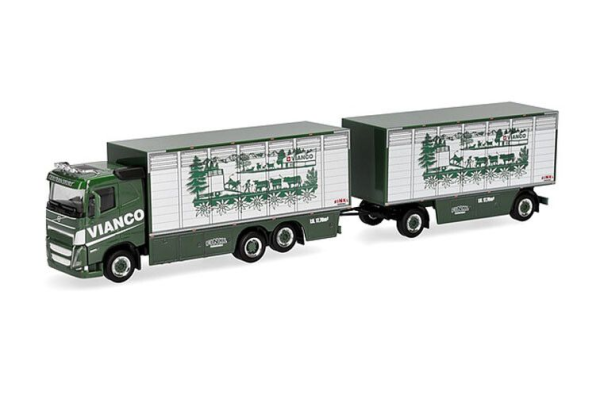 HER320832 - VOLVO FH FD 6x2 per il trasporto di bestiame con rimorchio 1+1 assi VIANCO - 1
