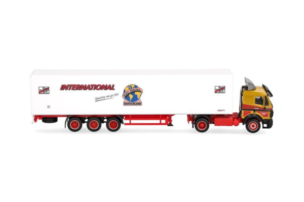 HER320450 - MERCEDES BENZ SK 1988 4x2 con rimorchio a 3 assi UWE HARMS INTERNATIONAL - 1