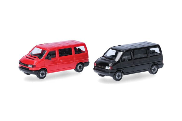 HER012805-003 - VOLKSWAGEN T4 rosso e nero - 2 pezzi da assemblare - 1