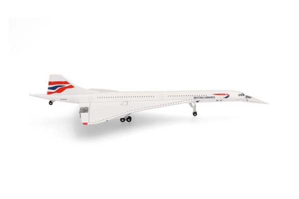 HER539203 - CONCORDE British Airways livrea Union Flag con muso abbassato G-BOAG - 1