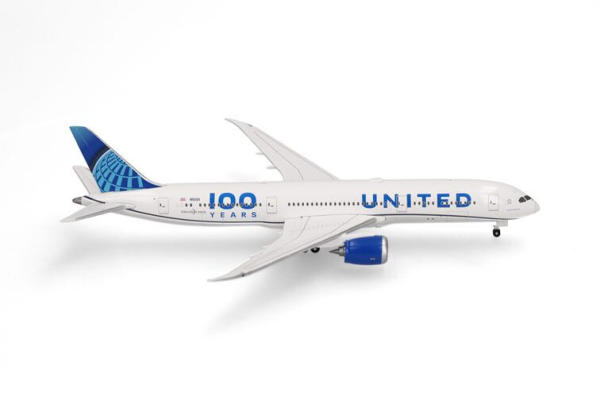 HER539050 - BOEING 787-9 Dreamliner United Airlines 100 anni - 1