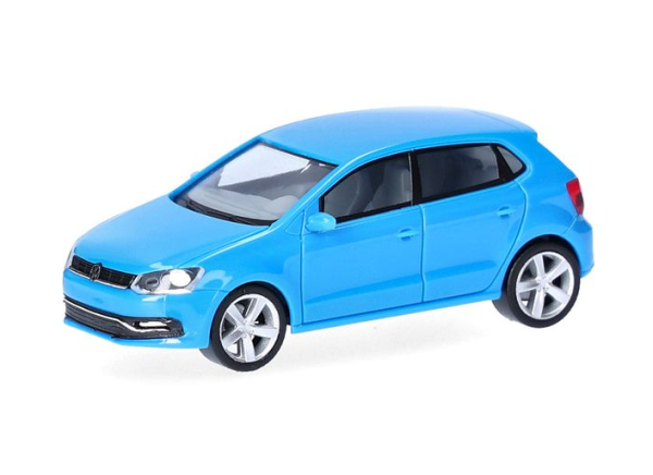 HER014366 - VOLKSWAGEN Polo 5 porte Tipo 6C blu e nera - 2 pezzi da assemblare - 1