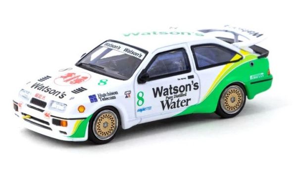 T64-058-89MGP08 - FORD Sierra RS5000 Cosworth #8 vincitore del GP di Macao T. HARVEY Bianco e verde - 1
