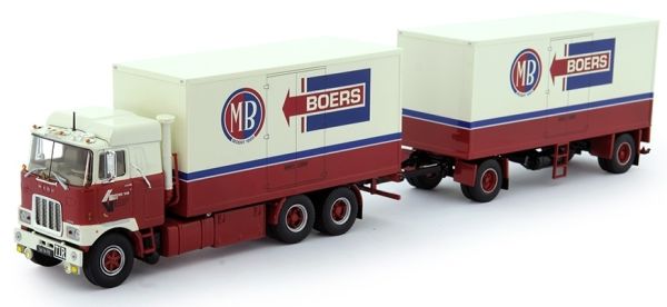 TEK76339 - MACK F700 6x4 portacassetta rigida e rimorchio da trasporto BOERS - 1