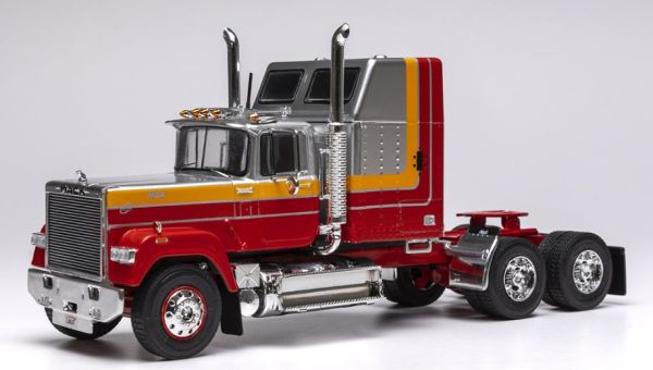 IXOTR227.22 - MACK Superliner Magnum 6x4 1985 Grigio Metallizzato e Rosso - 1