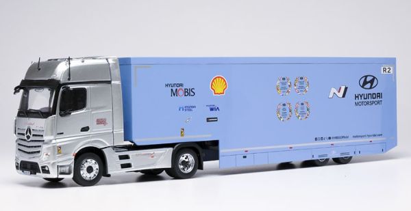 IXOTTR036.22 - MERCEDES-BENZ Actros 4x2 con rimorchio ribassato a 2 assi - Rally Transporter - 1