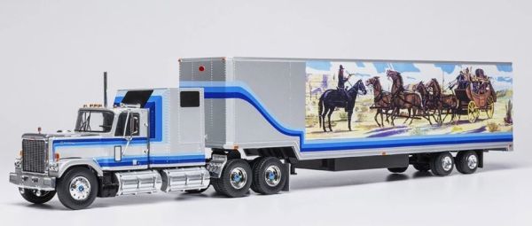 IXOTTR039.22 - GMC General 6x4 avec remorque 2 Essieux 1980 Argent - 1