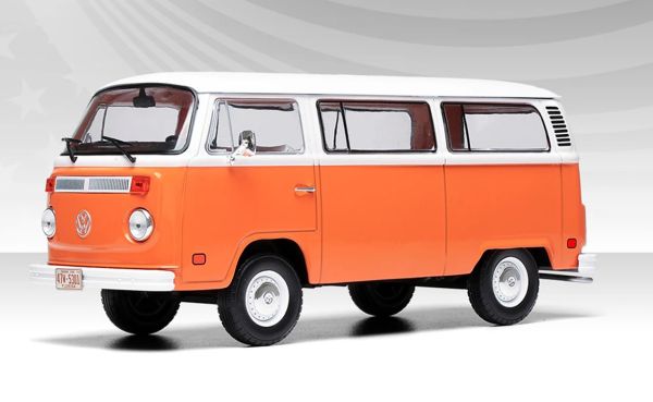 IXO-U24RDC002 - VOLKSWAGEN Bus 1974 arancione e bianco - 1